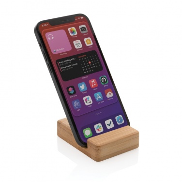 Logo trade promotional merchandise photo of: Bamboo phone stand XD