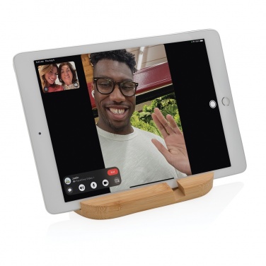 Logotrade promotional giveaway image of: Bamboo tablet and phone holder