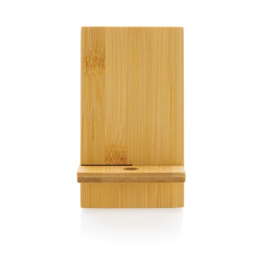 Logo trade promotional products image of: Bamboo phone stand in kraft box