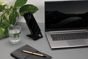 Logotrade promotional gift image of: SnapStand RCS recycled plastic foldable phone stand