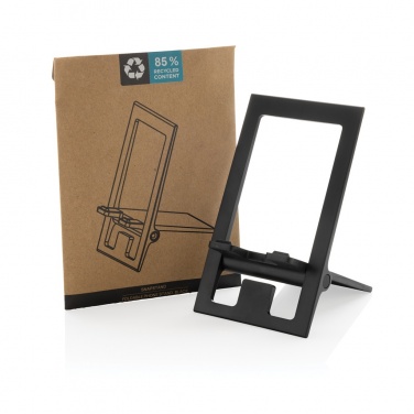 Logo trade promotional merchandise picture of: SnapStand RCS recycled plastic foldable phone stand