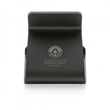 Logo trade business gifts image of: Terra RCS recycled aluminium tablet & phone stand