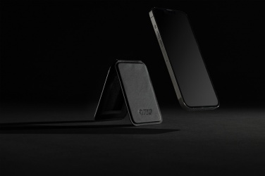 Logotrade promotional merchandise photo of: Magstand RCS recycled PU magnetic phone wallet with stand