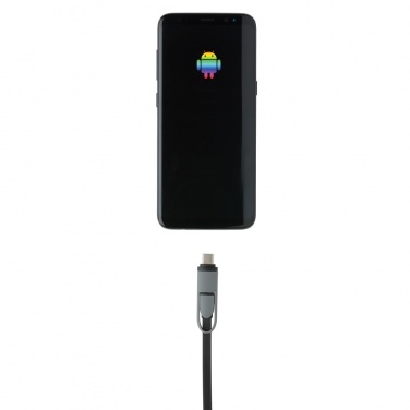 Logo trade promotional merchandise image of: 3-in-1 retractable cable