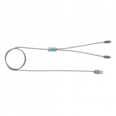 Logotrade promotional merchandise photo of: 3-in-1 braided cable