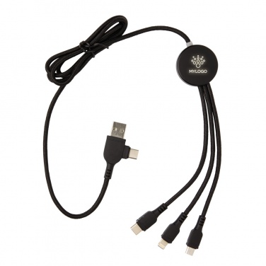 Logotrade promotional items photo of: Light up logo 6-in-1 cable