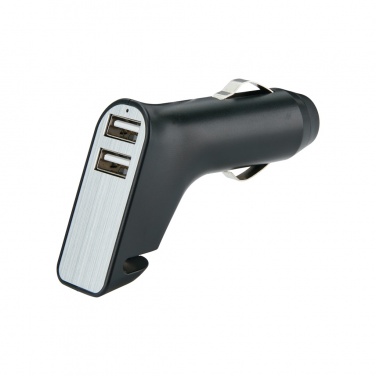 Logotrade promotional giveaway picture of: Dual port car charger with belt cutter and hammer