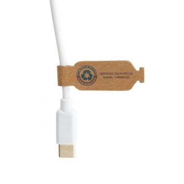 Logotrade corporate gift image of: RCS recycled plastic Ontario 6-in-1 round cable