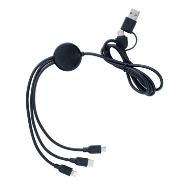 Logotrade promotional merchandise picture of: RCS recycled TPE and recycled plastic 6-in-1 cable