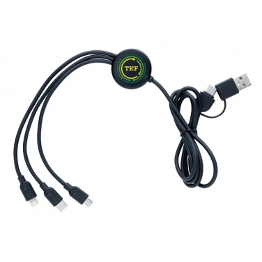 Logotrade promotional giveaways photo of: RCS recycled TPE and recycled plastic 6-in-1 cable