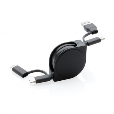 Logotrade promotional merchandise picture of: RCS standard recycled plastic and TPE 6-in-1 cable