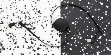 Logo trade advertising products picture of: RCS standard recycled plastic and TPE 6-in-1 cable