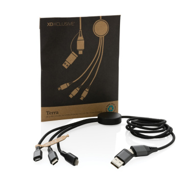 Logotrade advertising product image of: Terra RCS recycled aluminium 120cm 6-in-1 cable