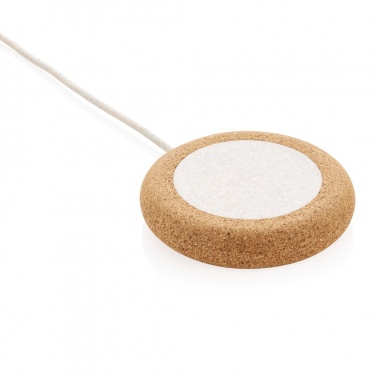 Logotrade promotional item picture of: Cork and Wheat 5W wireless charger