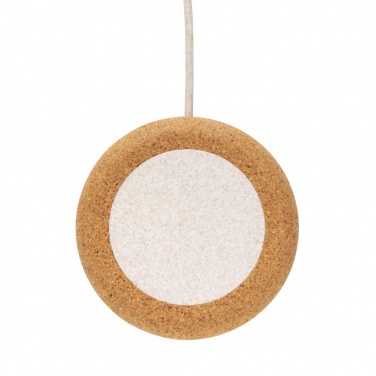 Logotrade promotional merchandise photo of: Cork and Wheat 5W wireless charger