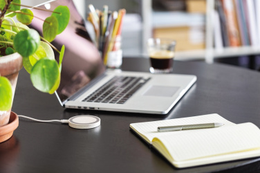 Logo trade promotional product photo of: Wheat Straw 5W round wireless charging pad