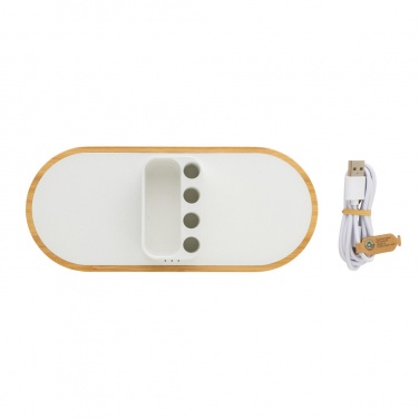 Logo trade promotional item photo of: Ontario RCS rplastic 10W dual wireless