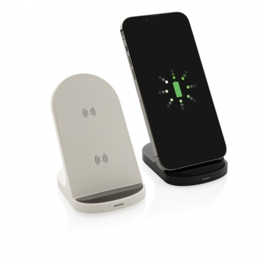 Logo trade promotional items image of: RCS recycled plastic double coil wireless stand 15W