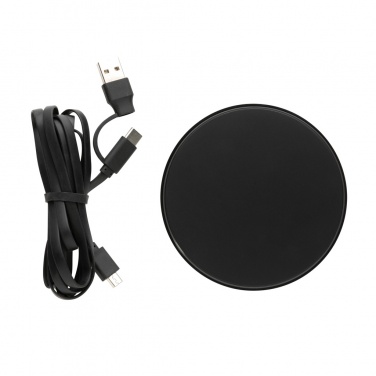 Logo trade promotional merchandise picture of: RCS standard recycled plastic 10W wireless charger