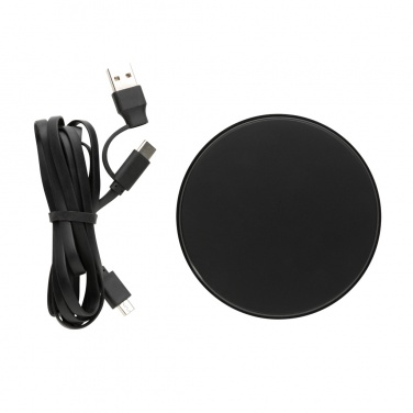 Logo trade promotional merchandise picture of: RCS standard recycled plastic 10W wireless charger