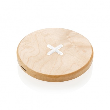 Logo trade promotional gifts picture of: 5W wood wireless charger
