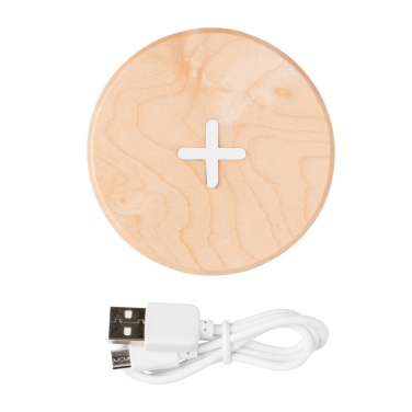 Logo trade promotional product photo of: 5W wood wireless charger