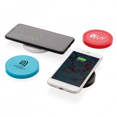 Logo trade advertising product photo of: 5W wireless charging pad round
