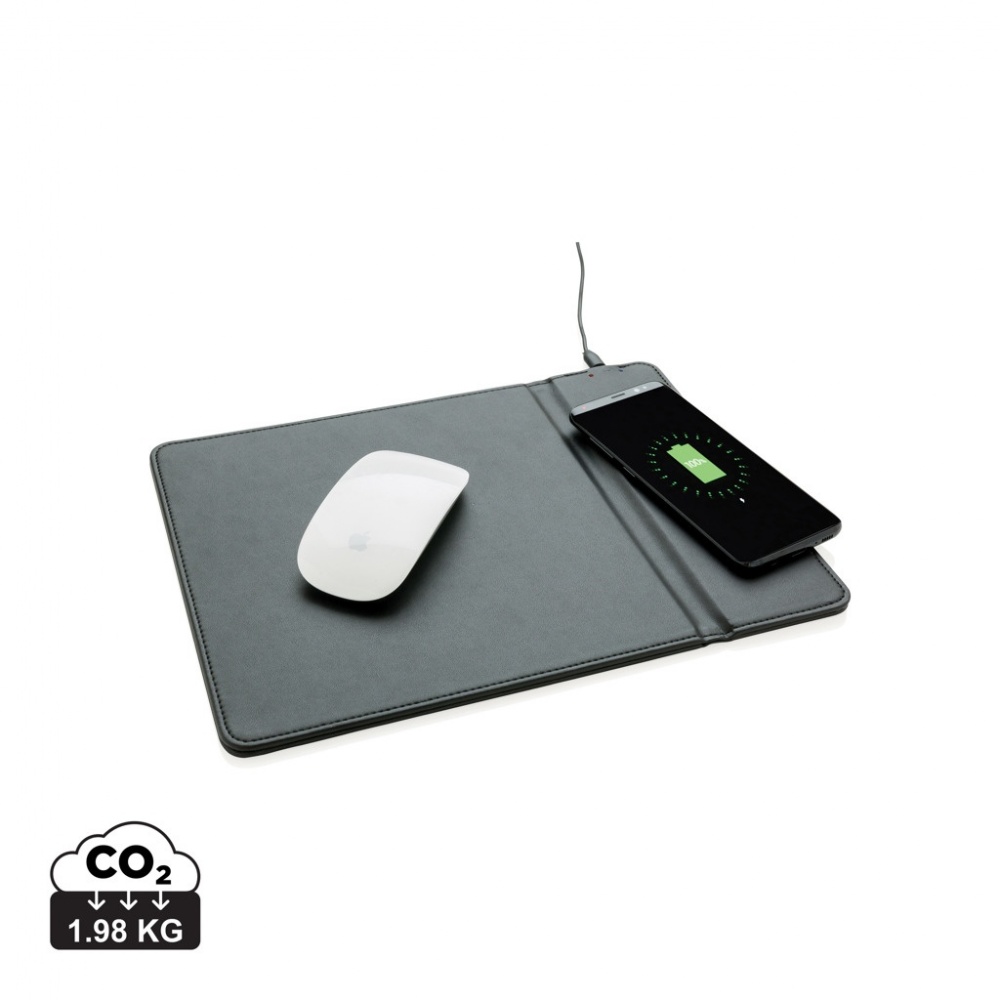 Logo trade promotional products image of: Mousepad with 5W wireless charging