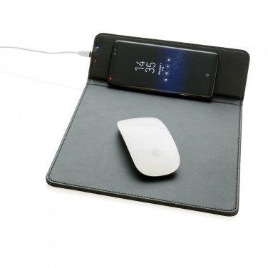 Logo trade promotional items picture of: Mousepad with 5W wireless charging