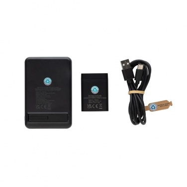 Logotrade promotional gift picture of: Powerbase RCS recycled plastic 3 in 1 charger with powerbank