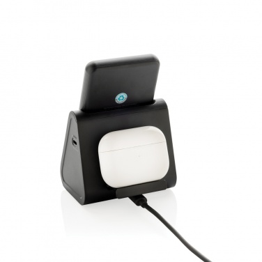 Logotrade promotional merchandise picture of: Powerbase RCS recycled plastic 3 in 1 charger with powerbank