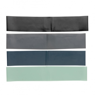 Logo trade corporate gifts image of: 4pc elastic fitness bands in pouch