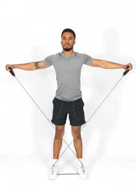 Logo trade promotional giveaways image of: Fitness heavy resistance tube in pouch