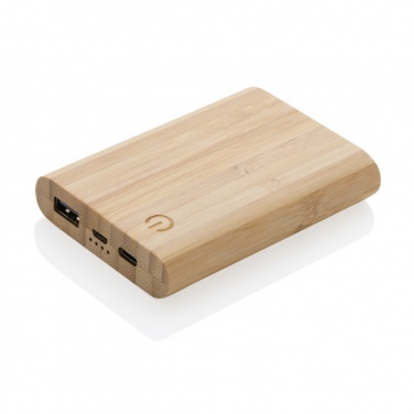 Logotrade promotional products photo of: Bamboo 5.000 mAh powerbank