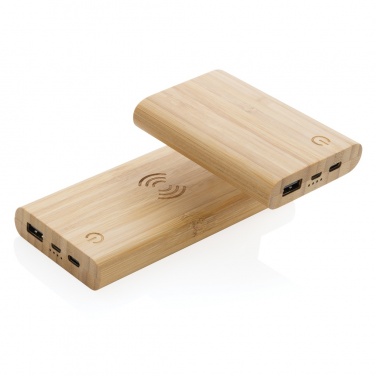 Logo trade promotional products picture of: Bamboo 5.000 mAh powerbank