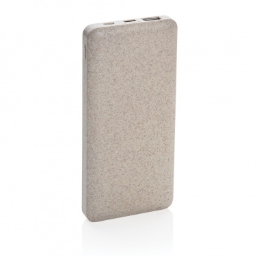 Logo trade business gift photo of: 10.000 mah wheat straw powerbank
