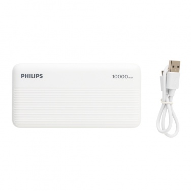 Logo trade promotional gifts picture of: Philips 10.000 mAh slim powerbank