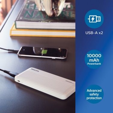 Logotrade promotional products photo of: Philips 10.000 mAh slim powerbank
