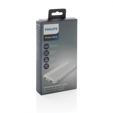 Logo trade promotional items image of: Philips 10.000 mAh slim powerbank