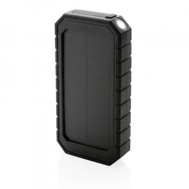 Logotrade promotional items photo of: RCS recycled plastic Solar powerbank with 10W Wireless