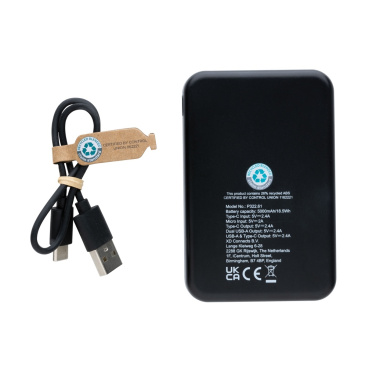 Logotrade promotional giveaway image of: RCS recycled plastic 5.000 mAh powerbank
