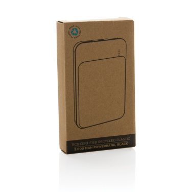 Logotrade business gift image of: RCS recycled plastic 5.000 mAh powerbank