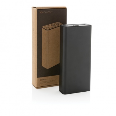 Logotrade promotional merchandise picture of: Terra RCS recycled 20W aluminium powerbank 20.000 mAh