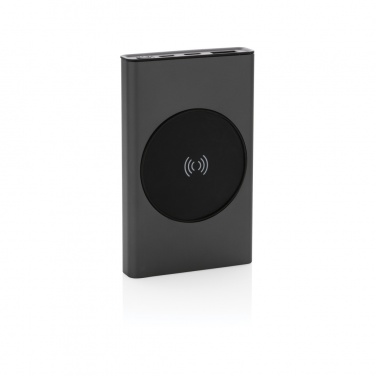 Logotrade promotional product image of: Terra RCS recycled aluminium 5000 mAh powerbank 5W wireless