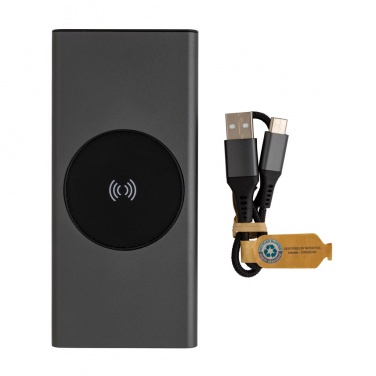 Logotrade promotional item picture of: Terra RCS recycled 18W aluminium 10000 powerbank 10W