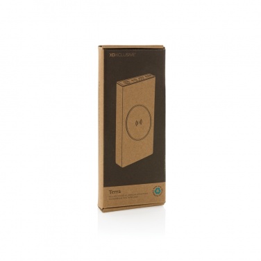 Logotrade promotional merchandise photo of: Terra RCS recycled 18W aluminium 10000 powerbank 10W