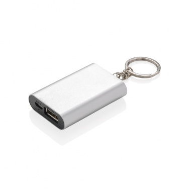 Logo trade promotional merchandise image of: 1.000 mAh keychain powerbank