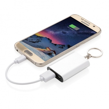 Logo trade promotional giveaways picture of: 1.000 mAh keychain powerbank