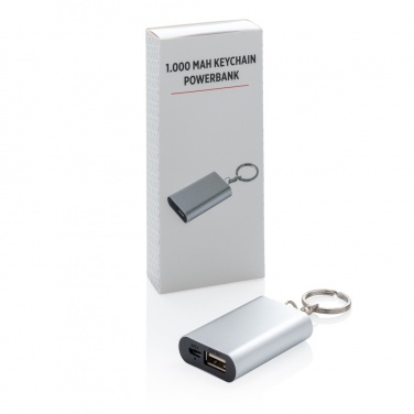 Logo trade business gift photo of: 1.000 mAh keychain powerbank