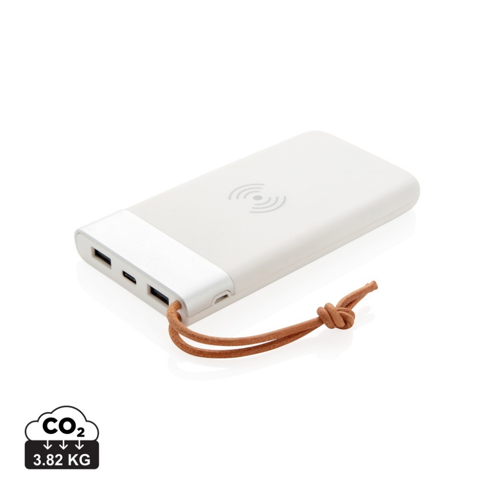 Logotrade promotional gift picture of: Aria 8.000 mAh 5W wireless charging powerbank